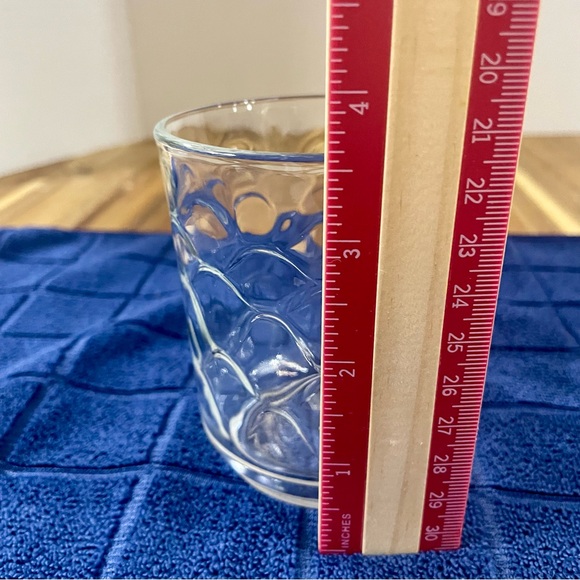 Vintage Libbey Bubbles Urban PolkaDot Thumbprint Clear Glass Old Fashioned Rocks - Picture 8 of 10